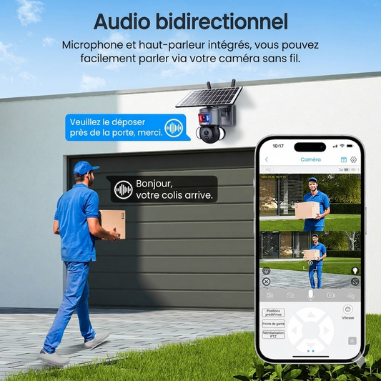 Caméra vidéo-surveillance solaire
