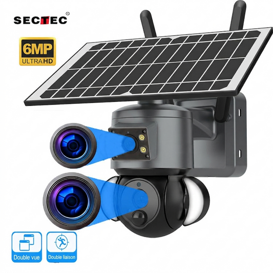 Caméra vidéo-surveillance solaire